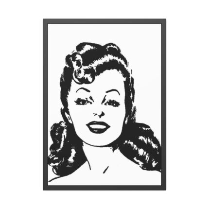 Gorgeous Women in Line Art Framed Poster