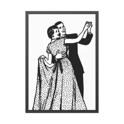 Couple Dancing Framed Poster