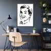 93830-142.jpg Man in Line Art Framed Poster