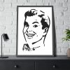 93830-143.jpg Man in Line Art Framed Poster