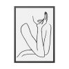 93830-144.jpg Line Art Woman Framed Poster