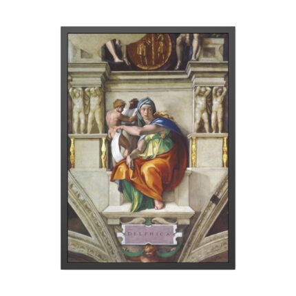 Delphic Sibyl by Michelangelo Buonarroti  Framed Poster