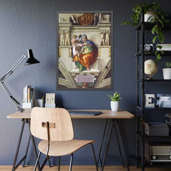 93830-150.jpg Delphic Sibyl by Michelangelo Buonarroti Framed Poster