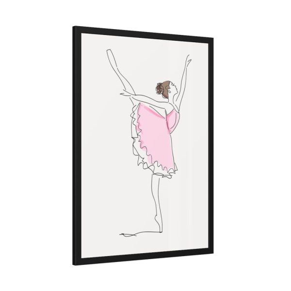 93830-153.jpg Ballerina in Pink Dress Framed Poster