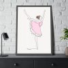 93830-155.jpg Ballerina in Pink Dress Framed Poster