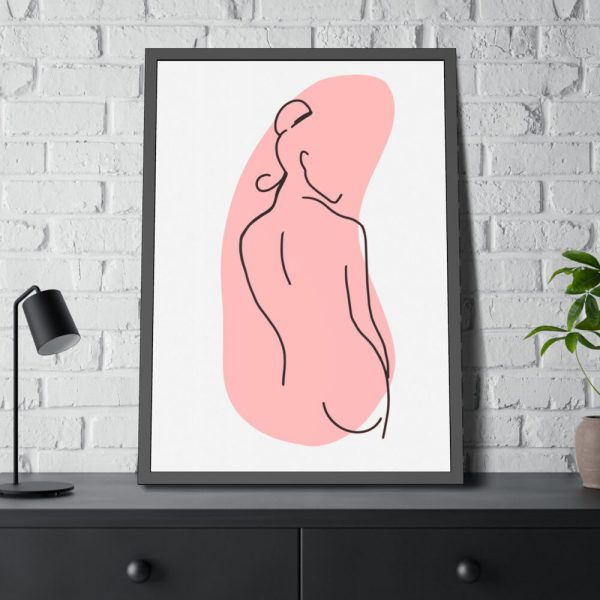93830-163.jpg Feminine Line Art Framed Poster