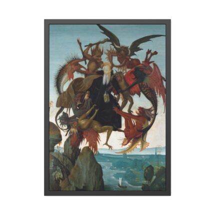 The Torment of Saint Anthony  by Michelangelo Buonarroti Framed Poster