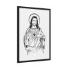93830-189.jpg Sacred Heart Framed Poster