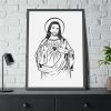 93830-191.jpg Sacred Heart Framed Poster
