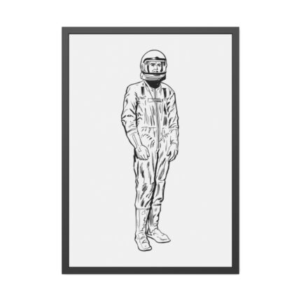 Astronaut in Space Suit Framed Poster