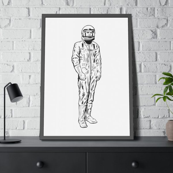 93830-203.jpg Astronaut in Space Suit Framed Poster