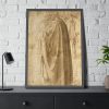93830-211.jpg Three Standing Men in Wide Cloaks by Michelangelo Buonarroti Framed Poster