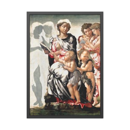 Manchester Madonna by Michelangelo Buonarroti Framed Poster