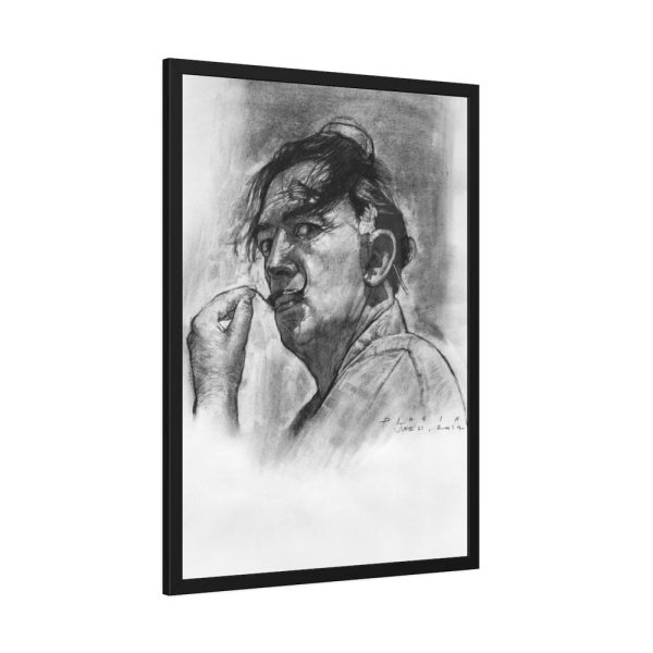 93830-229.jpg Black and White Portrait by Salvador Dali Framed Poster