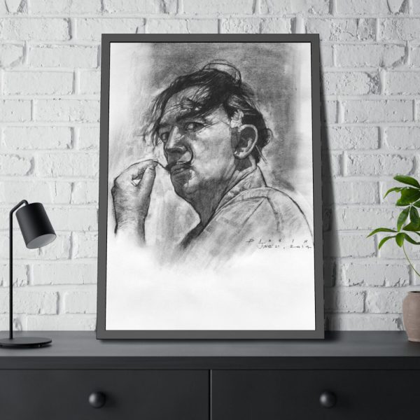 93830-231.jpg Black and White Portrait by Salvador Dali Framed Poster