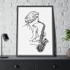 93830-243.jpg Saxophonist Framed Poster