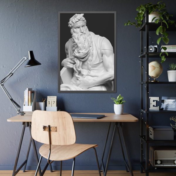 93830-326.jpg Moses by Michelangelo Buonarroti Framed Poster