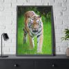 93830-331.jpg Grumpy Tiger Walking Framed Poster