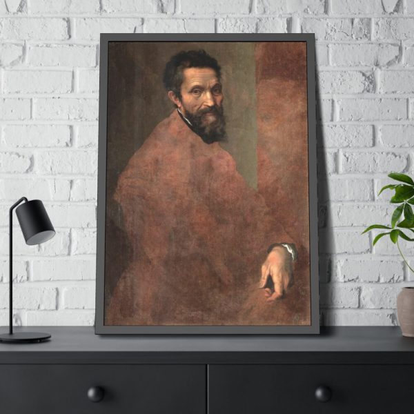 Portrait of Michelangelo Buonarroti Framed Poster