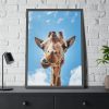 93830-359.jpg An Up-Close Look at a Giraffe at the Gladys Porter Zoo Framed Poster