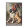 93830-36.jpg Two Dogs by a Kennel by Conradijn Cunaeus Framed Poster