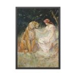 Lady and the Tiger by Frederick Stuart Church Framed Poster