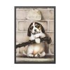 93830-40.jpg Puppy by L. Prang & Co Framed Poster