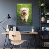 93830-54.jpg Little Puppy on the Grass Framed Poster