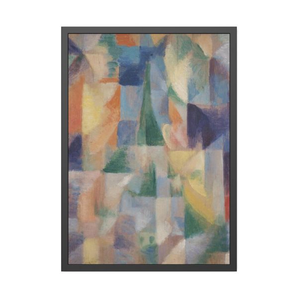 93830-56.jpg Window overlooking the city Framed Poster
