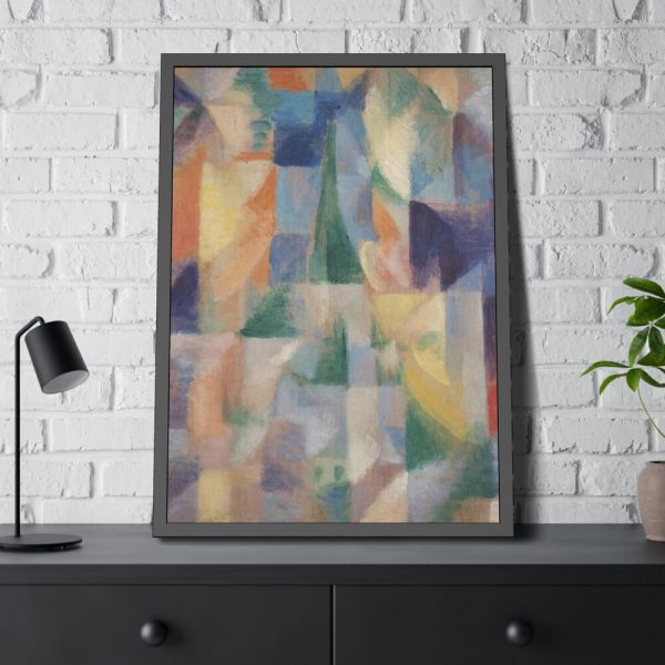 93830-59.jpg Window overlooking the city Framed Poster