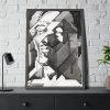 93830-67.jpg Self-Portrait Drawing by Reijer Stolk Framed Poster