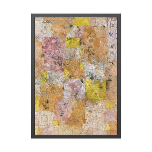 Suburban Idyll by Paul Klee Framed Poster