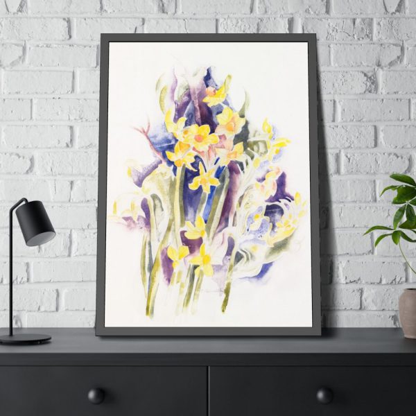 93830-7.jpg Small Daffodils by Charles Demuth Framed Poster