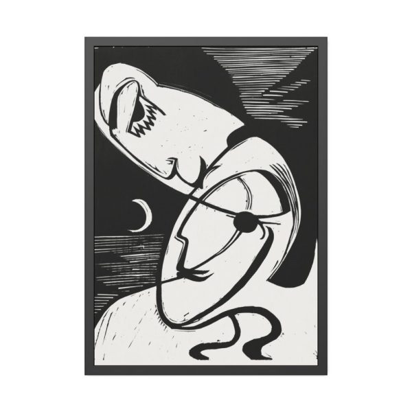 93830-88.jpg The Kiss by Ernst Ludwig Kirchner Framed Poster
