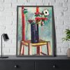 93830-95.jpg Anemones painting in high resolution by Henry Lyman Sayen Framed Poster