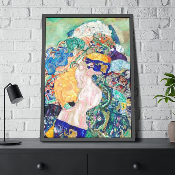 93831-103.jpg Baby (Cradle) by Gustav Klimt Framed Poster