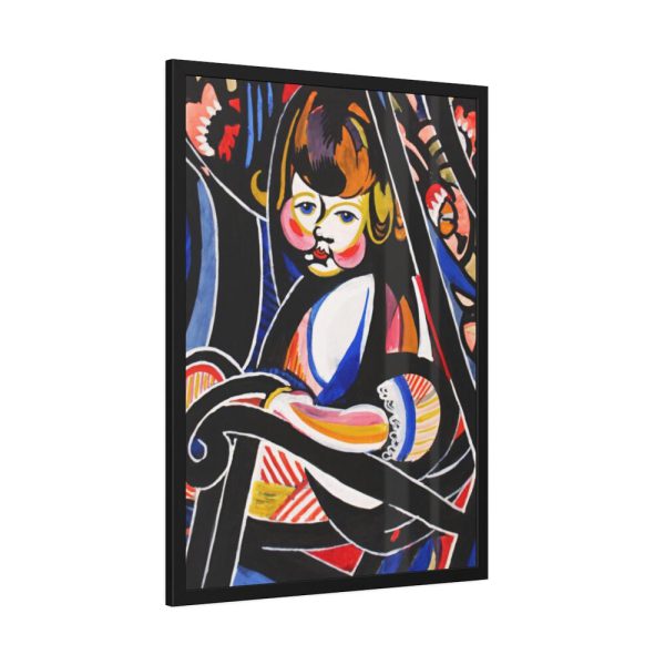 93831-105.jpg Child in Rocker by Henry Lyman Sayen Framed Poster