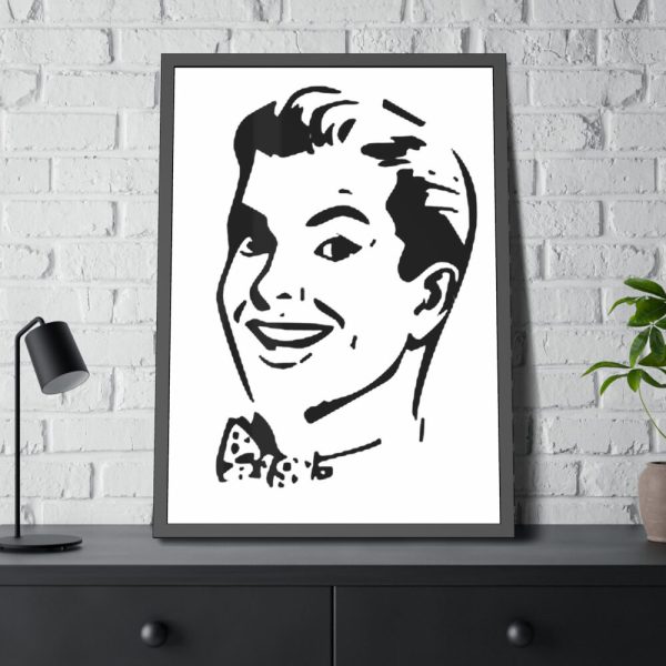 93831-143.jpg Man in Line Art Framed Poster