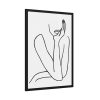 93831-145.jpg Line Art Woman Framed Poster
