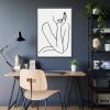 93831-146.jpg Line Art Woman Framed Poster