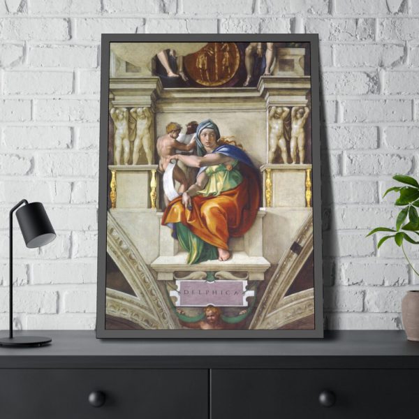 93831-151.jpg Delphic Sibyl by Michelangelo Buonarroti Framed Poster