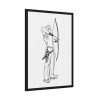 93831-157.jpg Male Archer Aiming Framed Poster