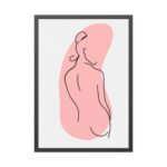 Feminine Line Art Framed Poster - Image 5