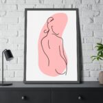 Feminine Line Art Framed Poster - Image 8