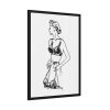 93831-169.jpg Lady Holding Brassiere Framed Poster