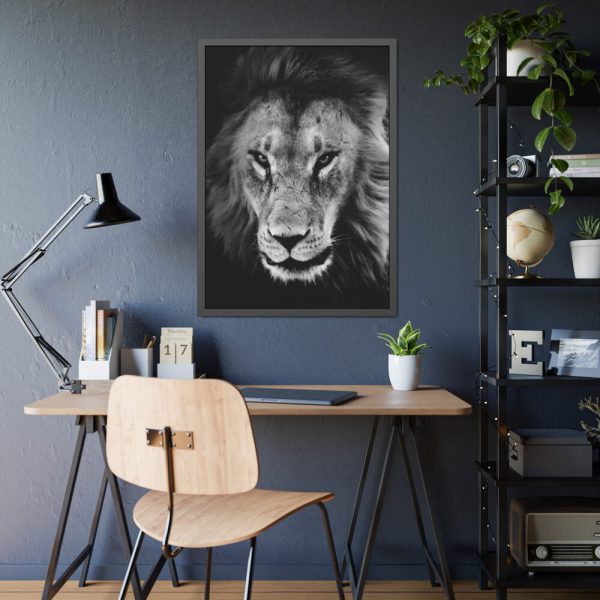 Lions in the Grass Framed Poster