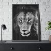 Lions in the Grass Framed Poster