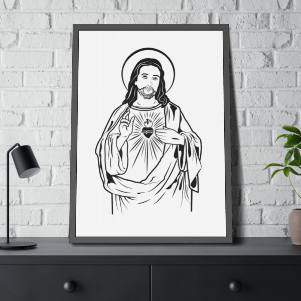 93831-191.jpg Sacred Heart Framed Poster