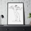 93831-195.jpg Men Angel Framed Poster