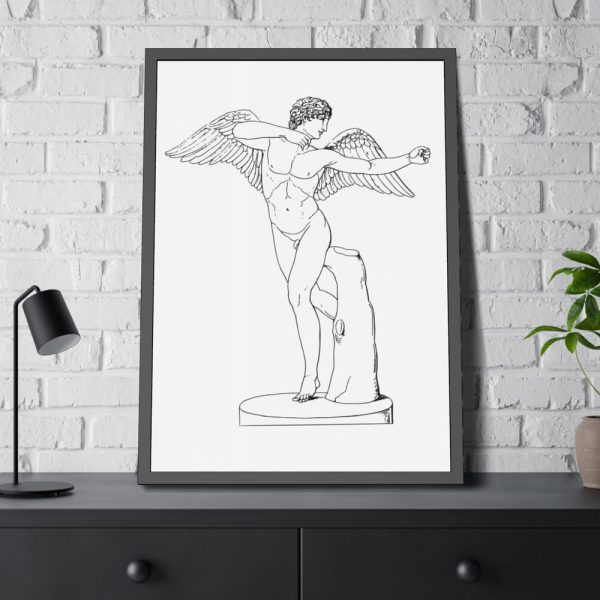 93831-195.jpg Men Angel Framed Poster
